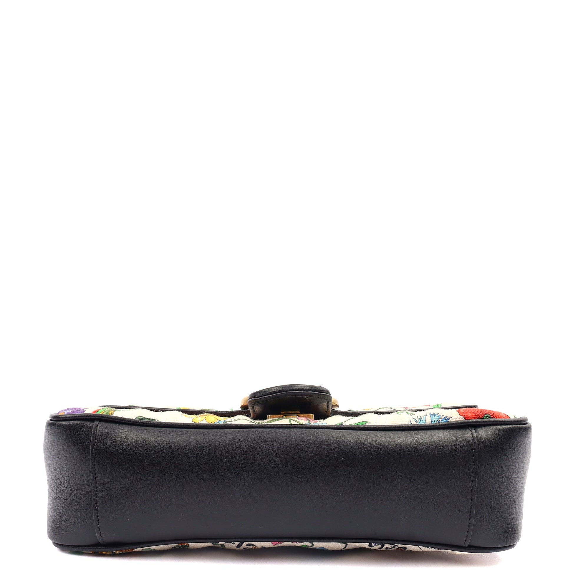 Gucci Shoulder Bag Marmont Shoulder Flap Bag - Medium in Multi, Fabric — Top View