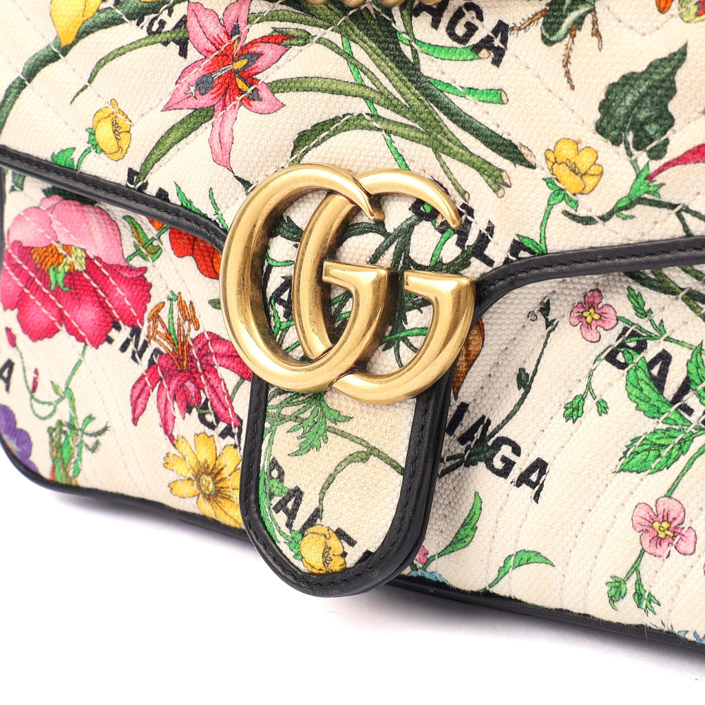 Gucci Shoulder Bag Marmont Shoulder Flap Bag - Medium in Multi, Fabric — Alternate View 12