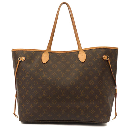 Louis Vuitton Tote Neverfull GM in Monogram, Canvas — Front View