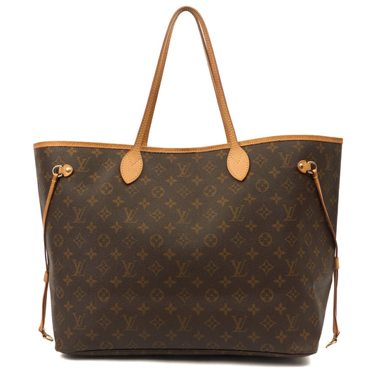Louis Vuitton Tote Neverfull GM in Monogram, Canvas — Front View
