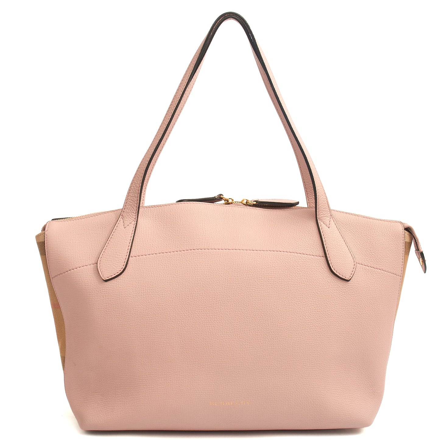 Burberry Tote Tote in Pink, Leather — Back View