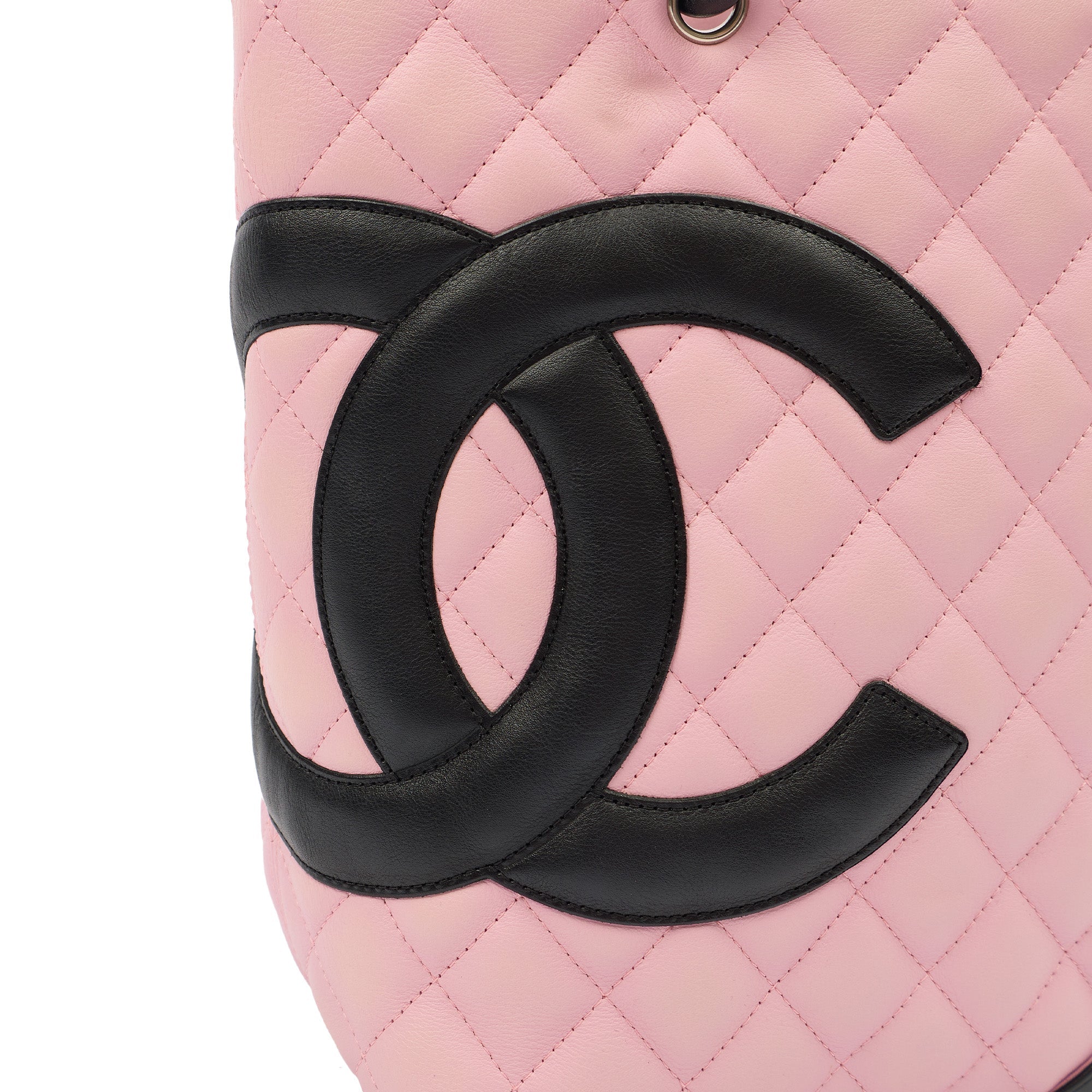 Chanel Tote Cambon Tote in Pink, Lambskin Leather — Lifestyle View