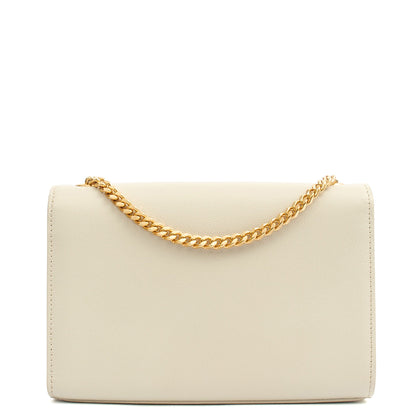 Saint Laurent Cross Body Kate Small in White, Calfskin Leather — Back View