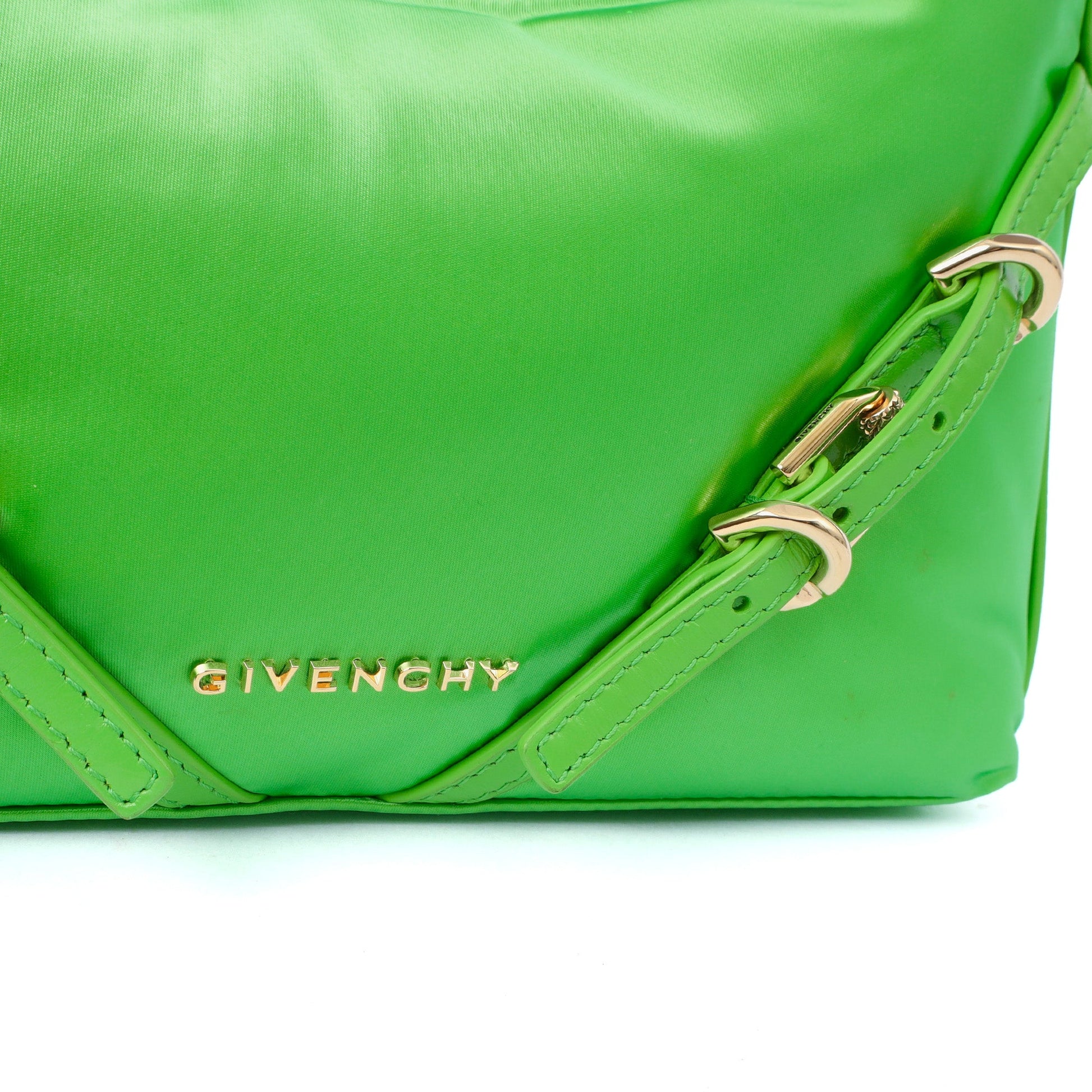 Givenchy Shoulder Bag Voyou - Mini in Green, Fabric — Detail View