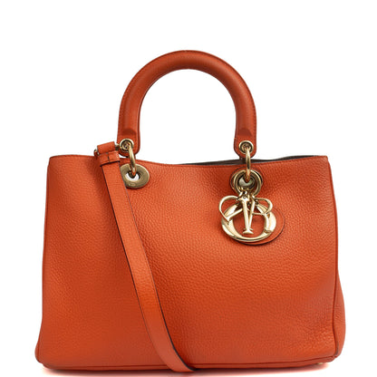 Christian Dior Diorissimo tote in Orange, Leather — Front View