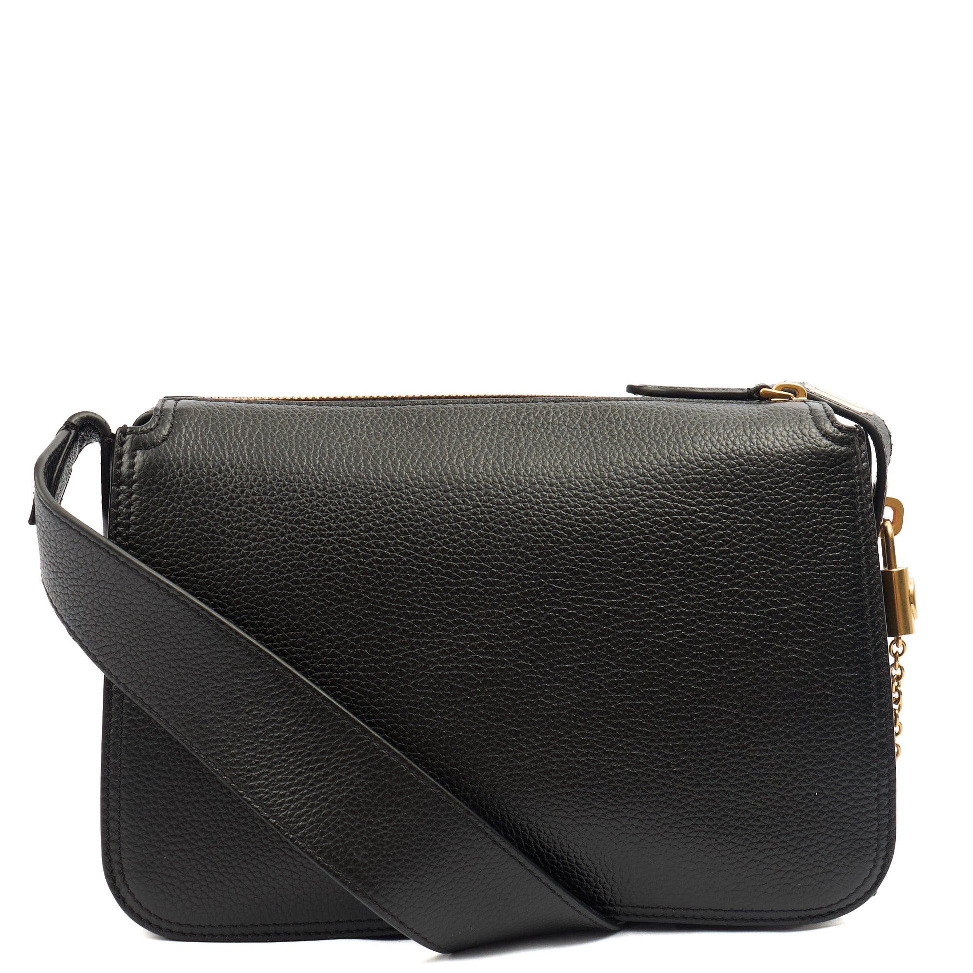 Mulberry Cross Body Billie in Black, Leather — Top View