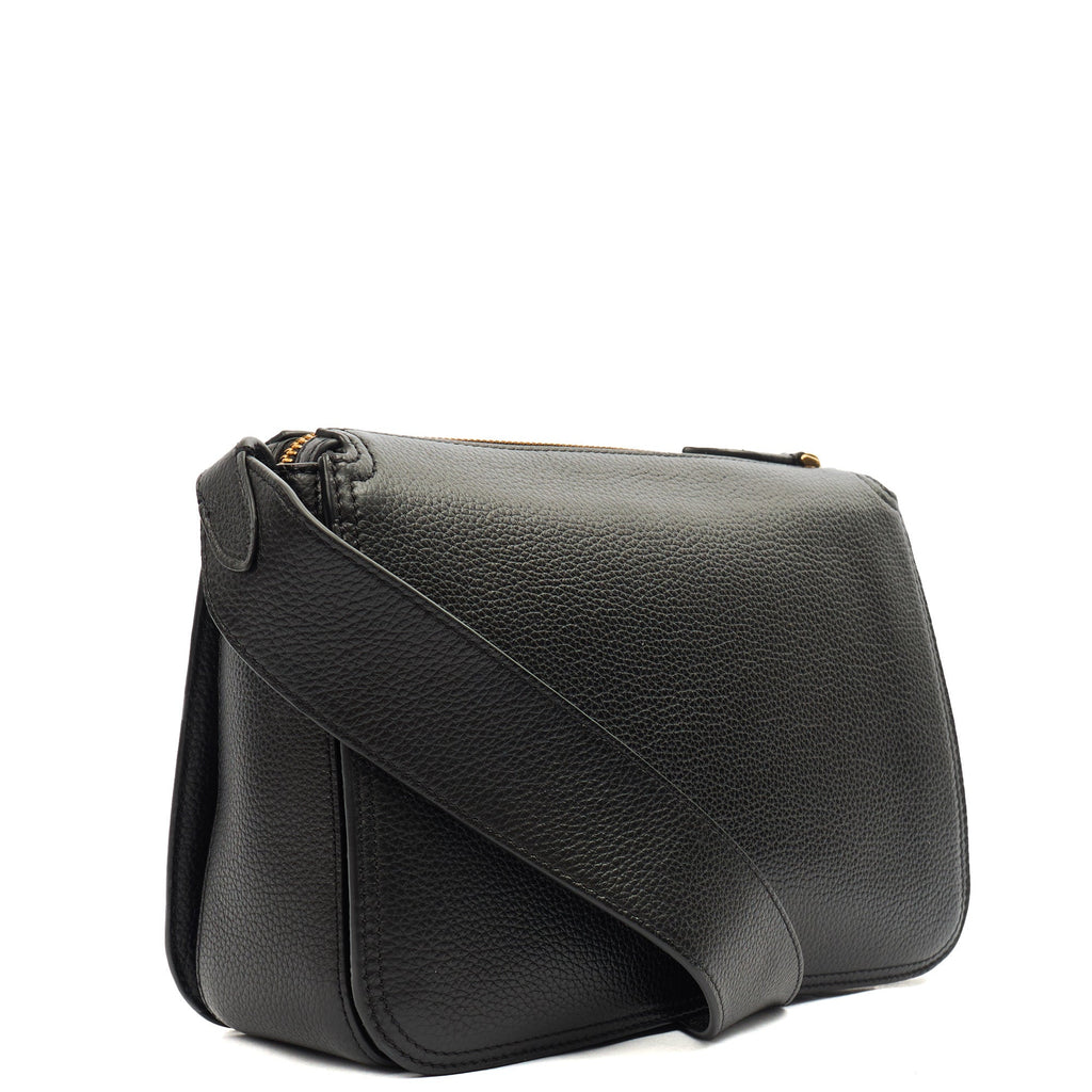 Mulberry Cross Body Billie in Black, Leather — Back View