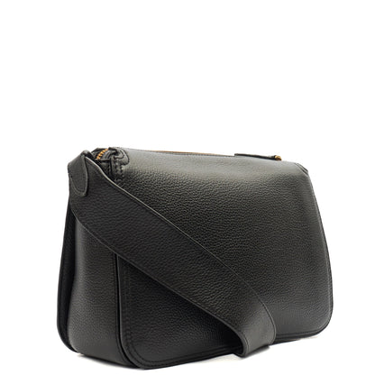 Mulberry Cross Body Billie in Black, Leather — Back View