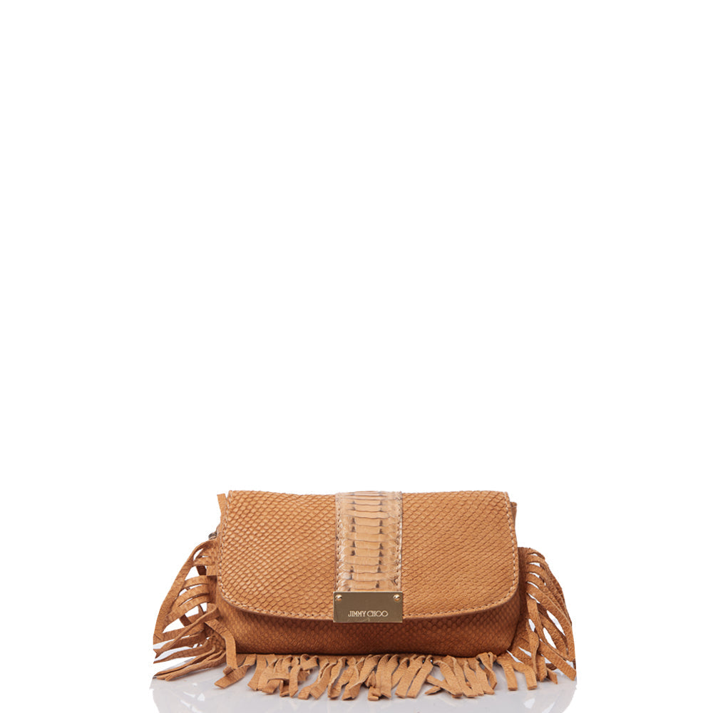 Jimmy Choo Clutch Clutch in Brown, Leather — Alternate View 13