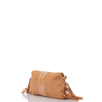 Jimmy Choo Clutch Clutch in Brown, Leather — Side View