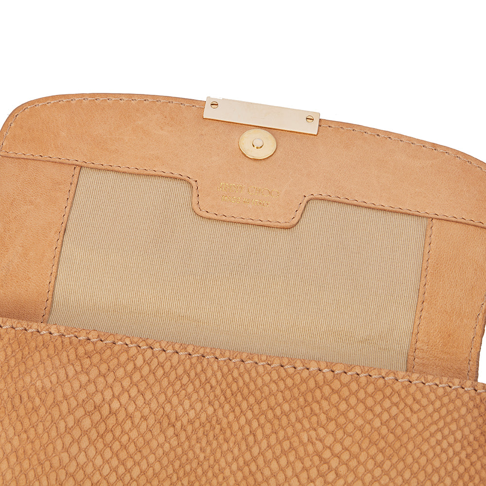 Jimmy Choo Clutch Clutch in Brown, Leather — Alternate View 17