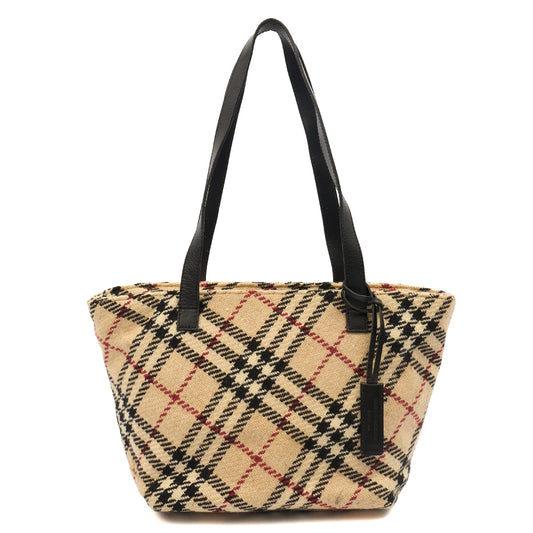 Burberry Tote Check Tote in Nova Check, Canvas — Front View