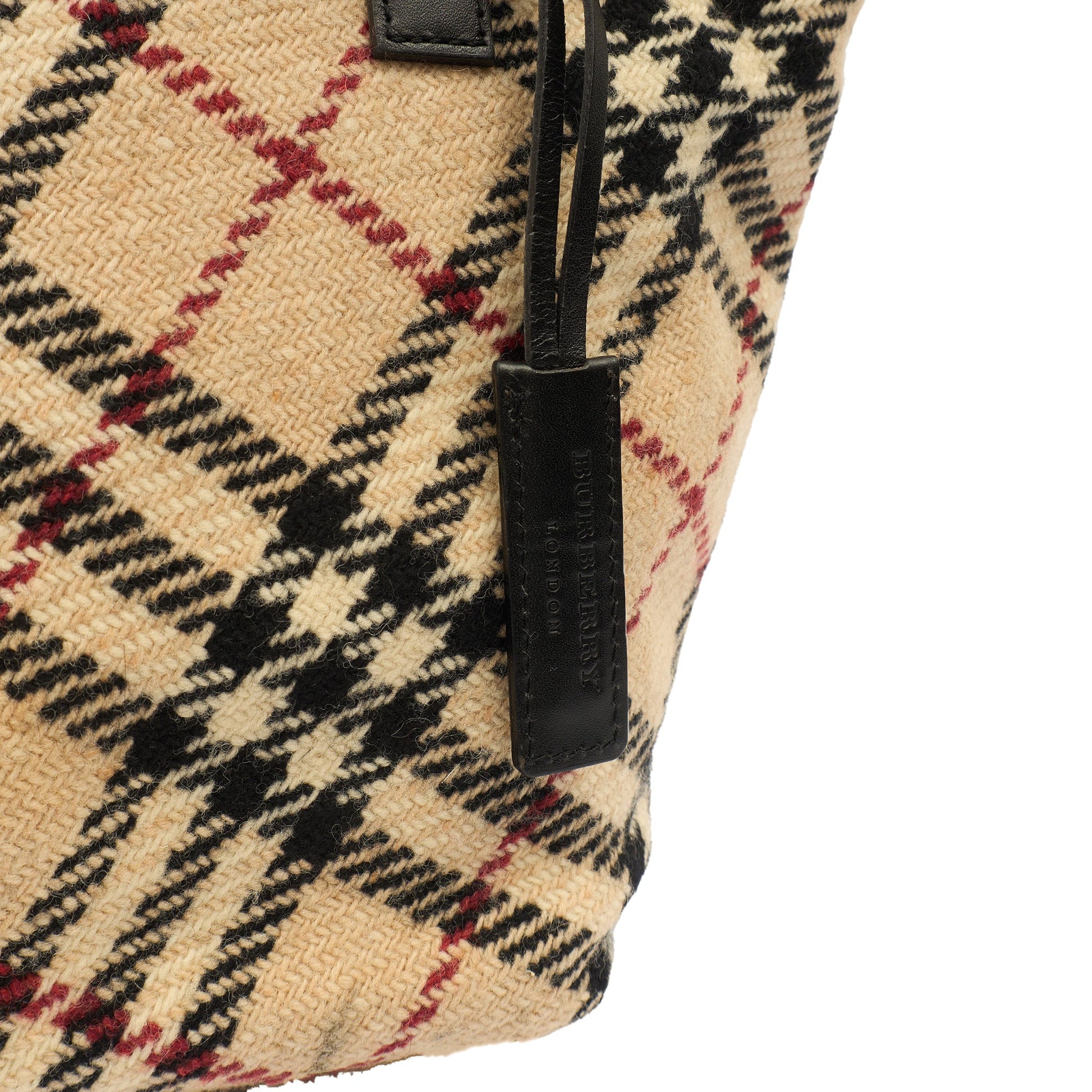 Burberry Tote Check Tote in Nova Check, Canvas — Side View