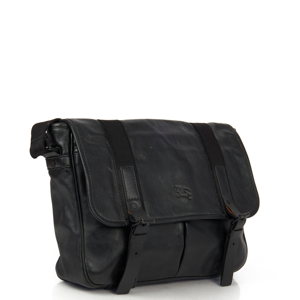 Burberry Satchel in Black, Leather — Alternate View 14