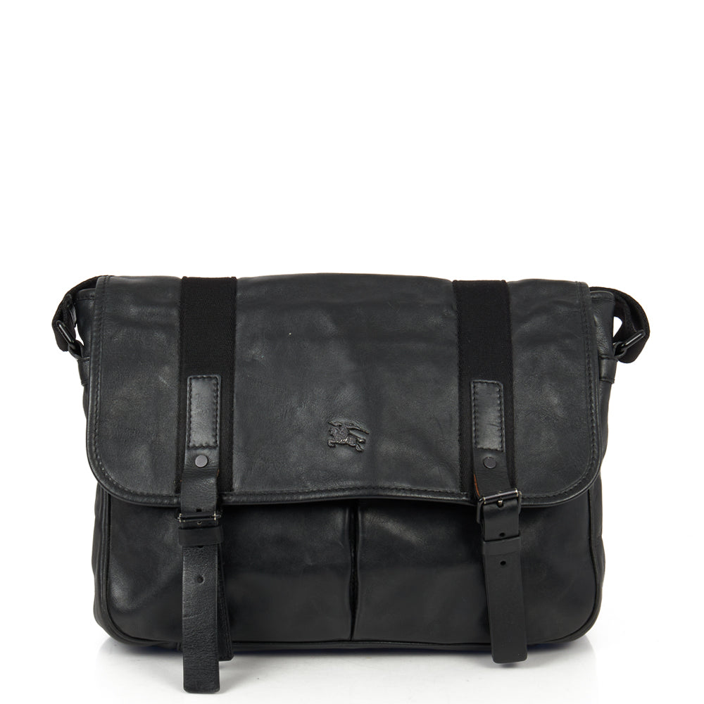 Burberry Satchel in Black, Leather — Alternate View 13