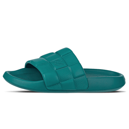 Louis Vuitton Waterfront Mule Sliders 'Turquoise' — UK 1 — Front View