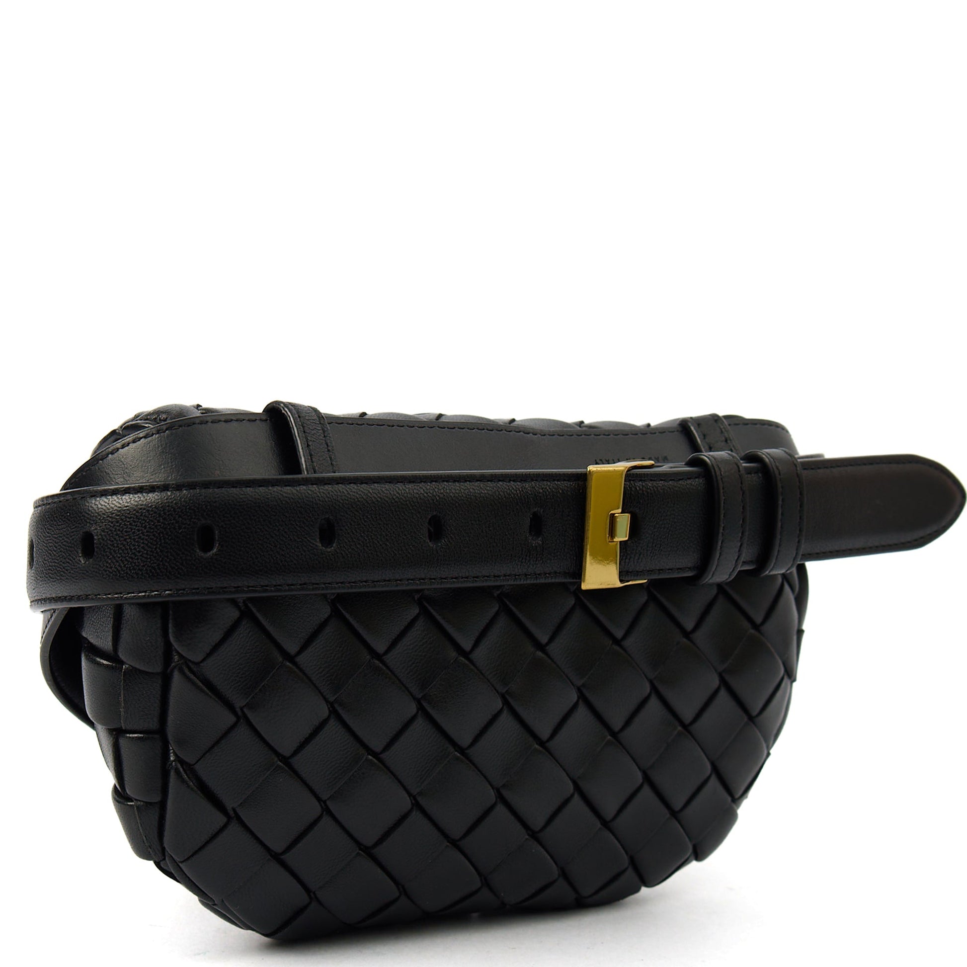 Bottega Veneta Cross Body Cross Body in Black, Intrecciato Nappa — Alternate View 11
