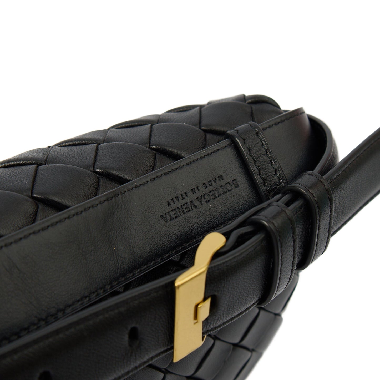 Bottega Veneta Cross Body Cross Body in Black, Intrecciato Nappa — Alternate View 14