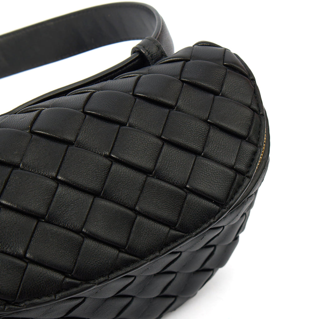 Bottega Veneta Cross Body Cross Body in Black, Intrecciato Nappa — Alternate View 13