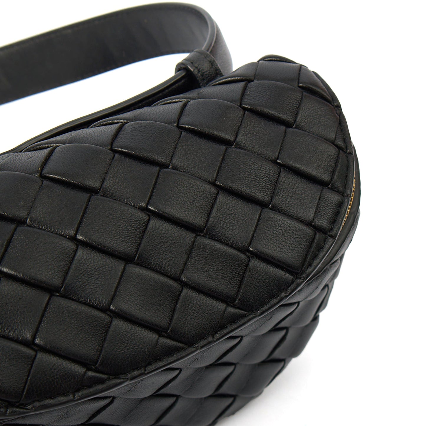 Bottega Veneta Cross Body Cross Body in Black, Intrecciato Nappa — Alternate View 13