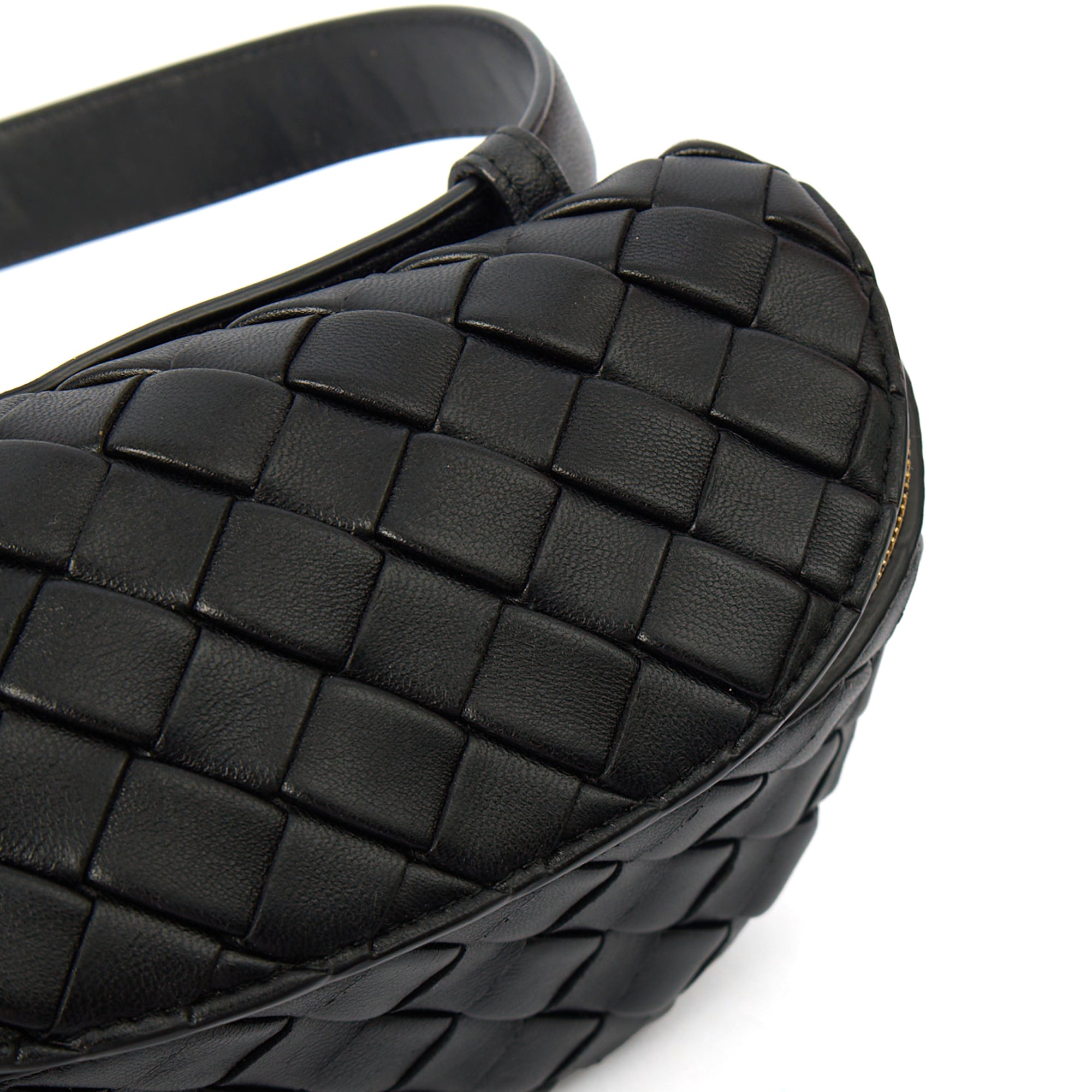 Bottega Veneta Cross Body Cross Body in Black, Intrecciato Nappa — Alternate View 13