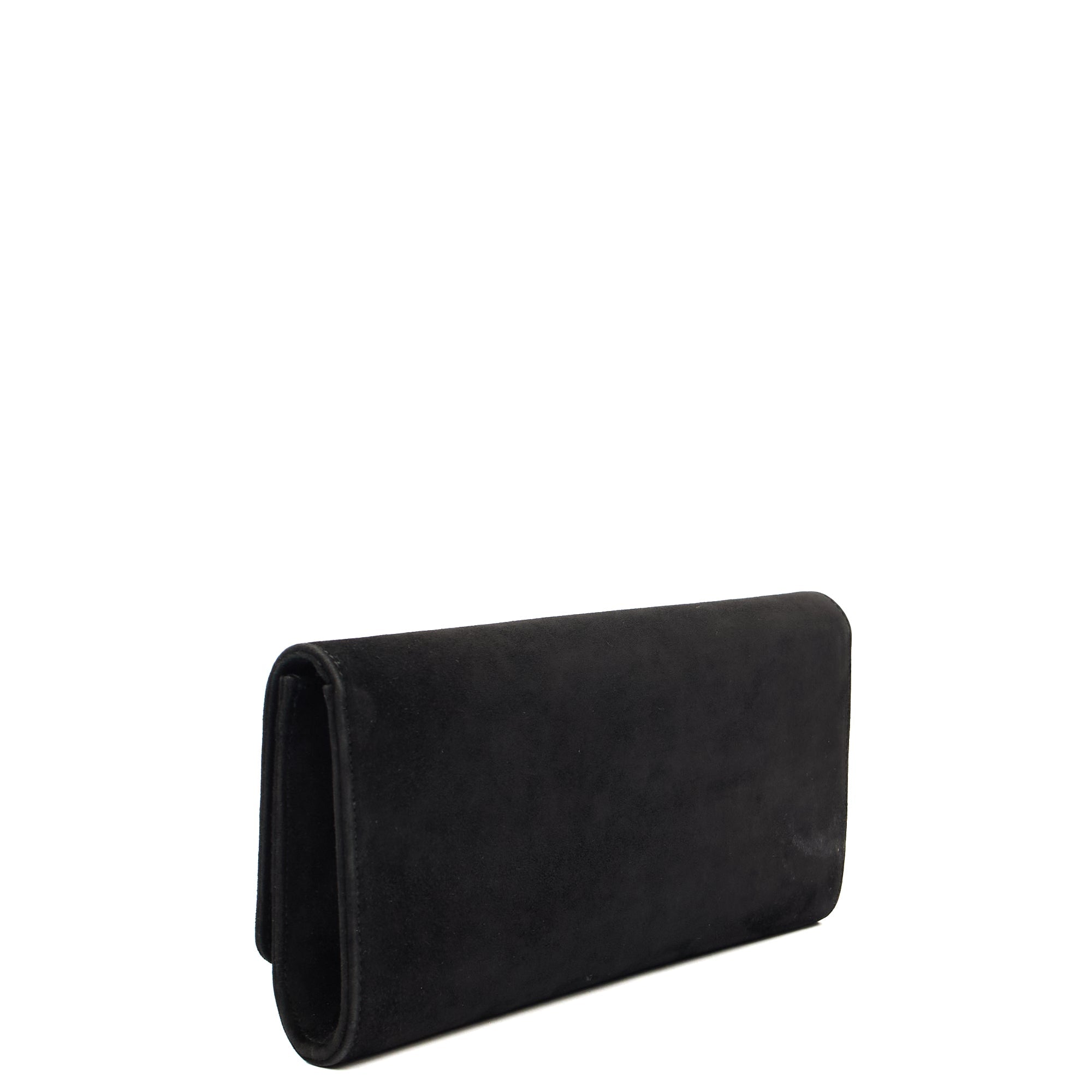 Gucci Clutch Clutch in Black, Velvet — Top View
