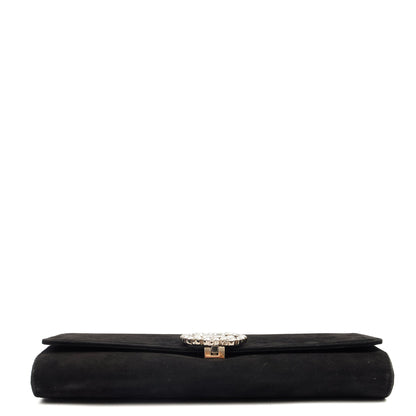 Gucci Clutch Clutch in Black, Velvet — Side View