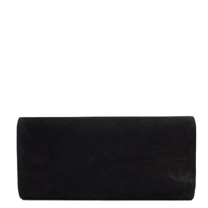 Gucci Clutch Clutch in Black, Velvet — Back View