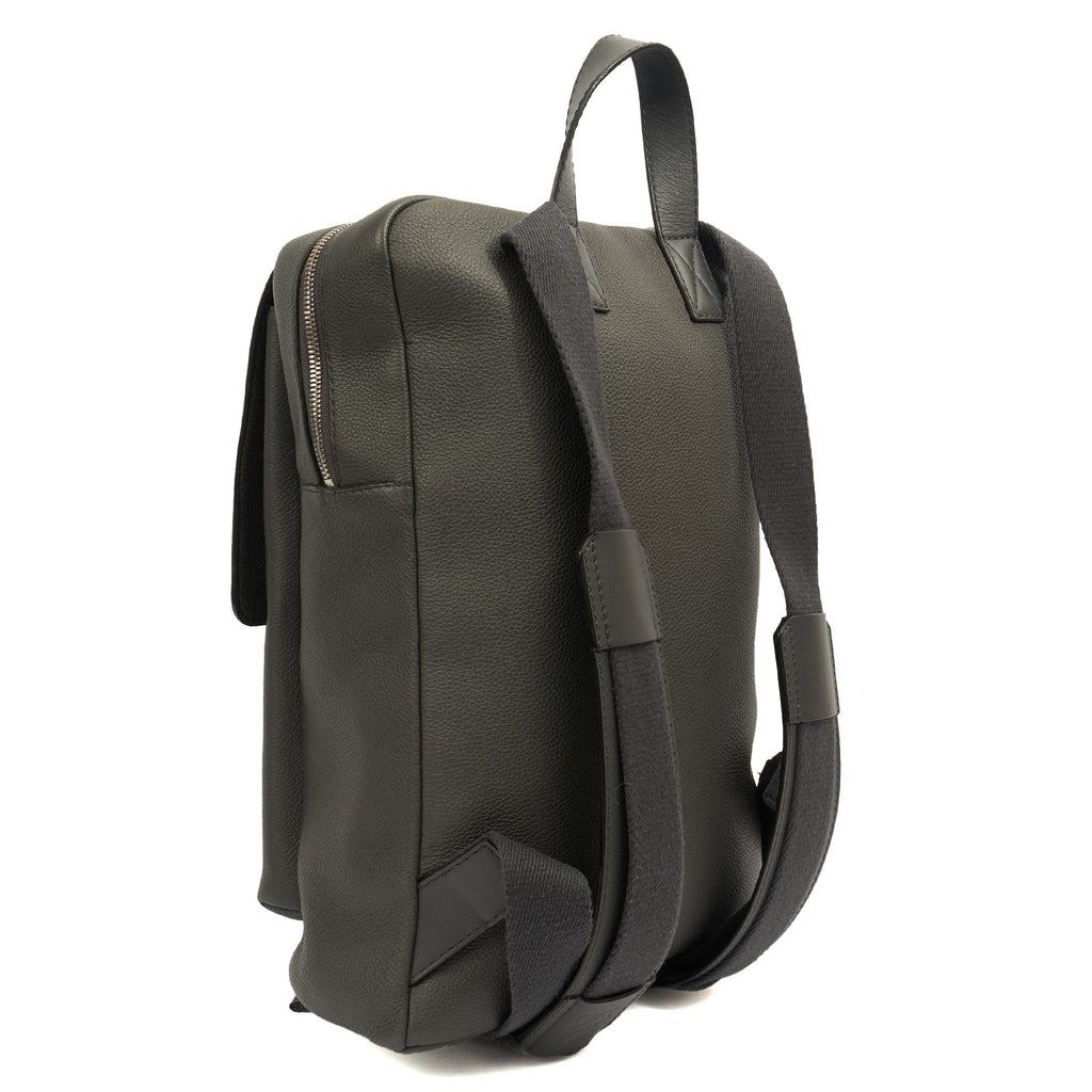 Loewe Backpack Yago Backpack in Grey, Leather — Back View