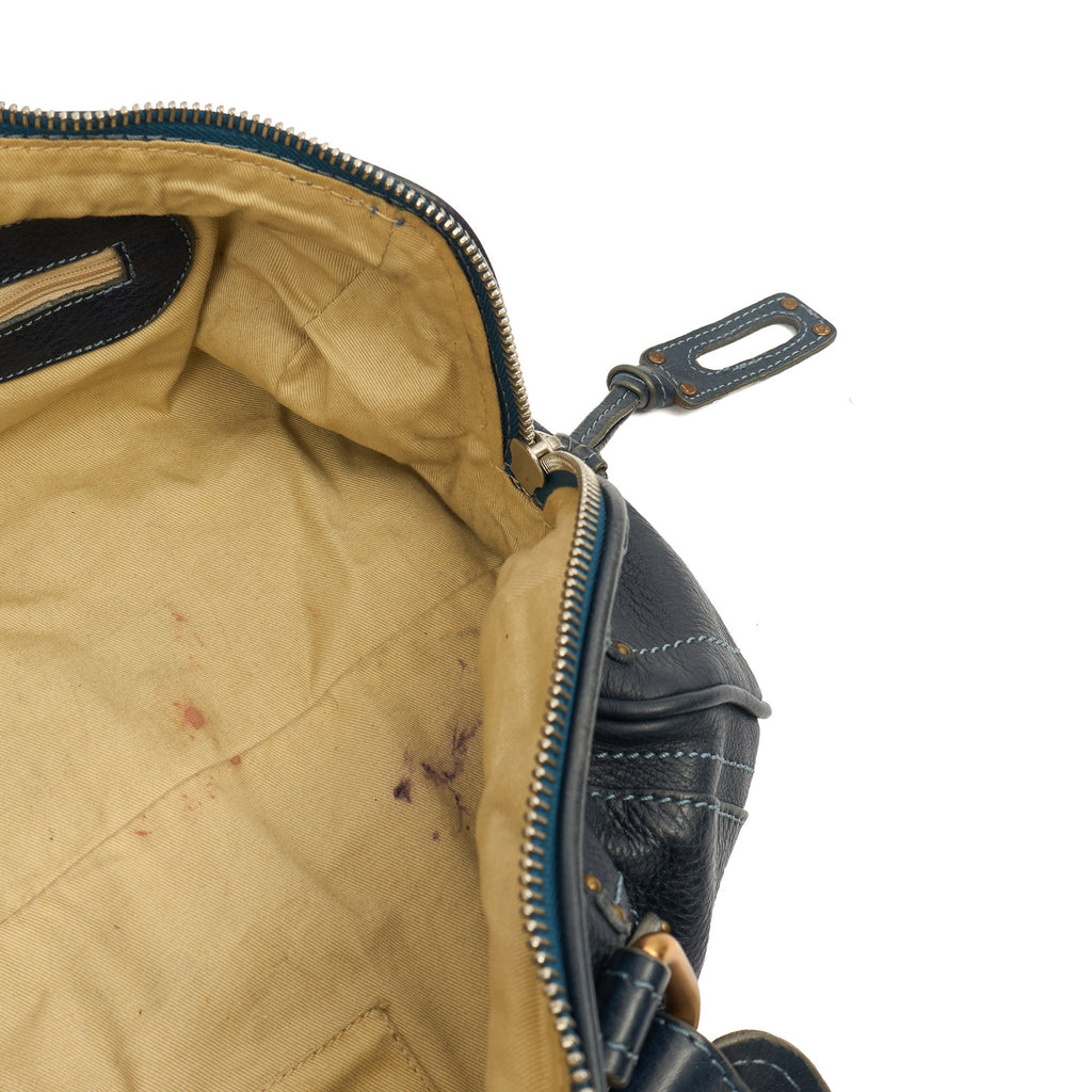 Chloe Shoulder Bag Paddington - Small in Blue, Leather — Alternate View 7