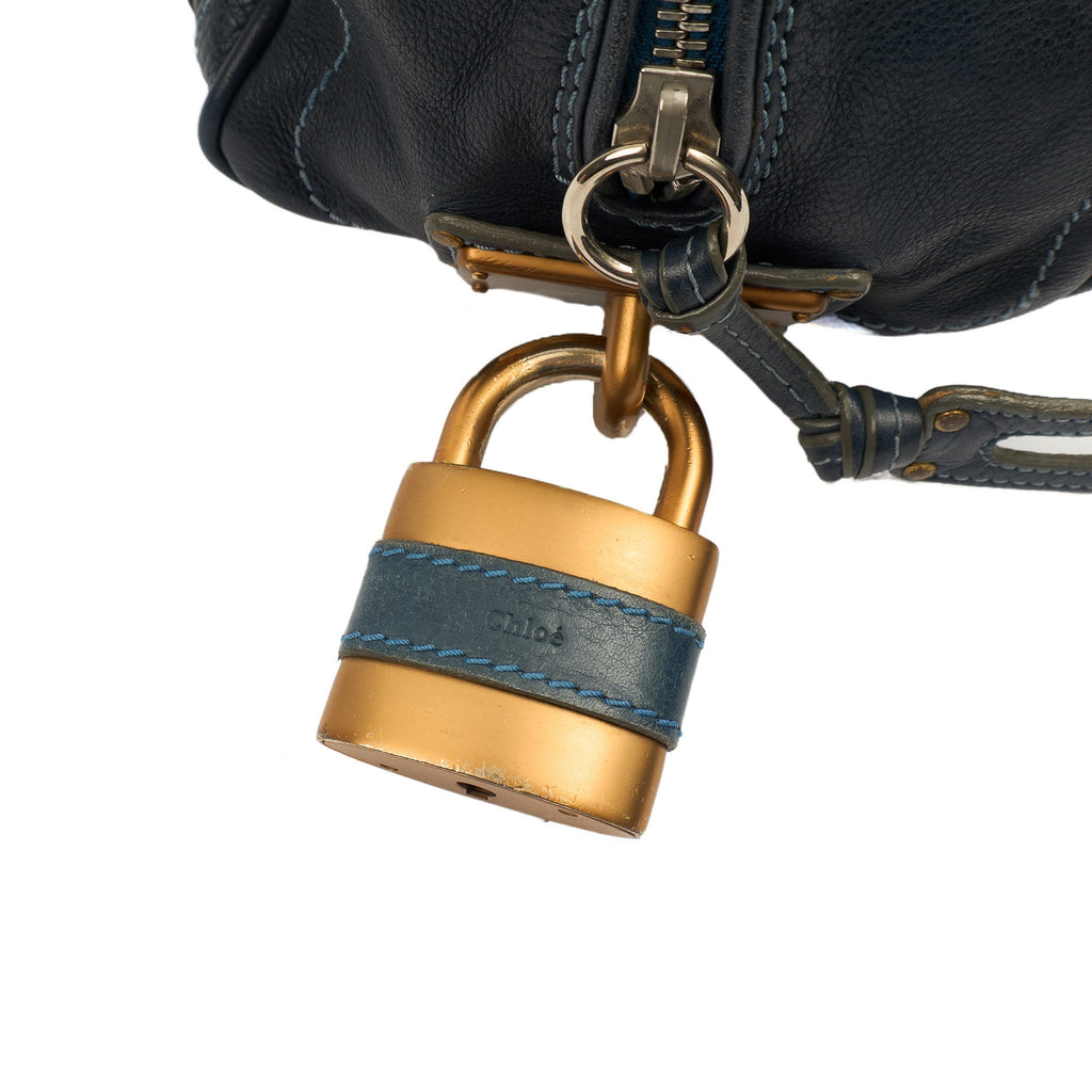 Chloe Shoulder Bag Paddington - Small in Blue, Leather — Alternate View 9