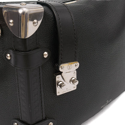 Louis Vuitton Cross Body Side Trunk PM in Black, Leather — Detail View