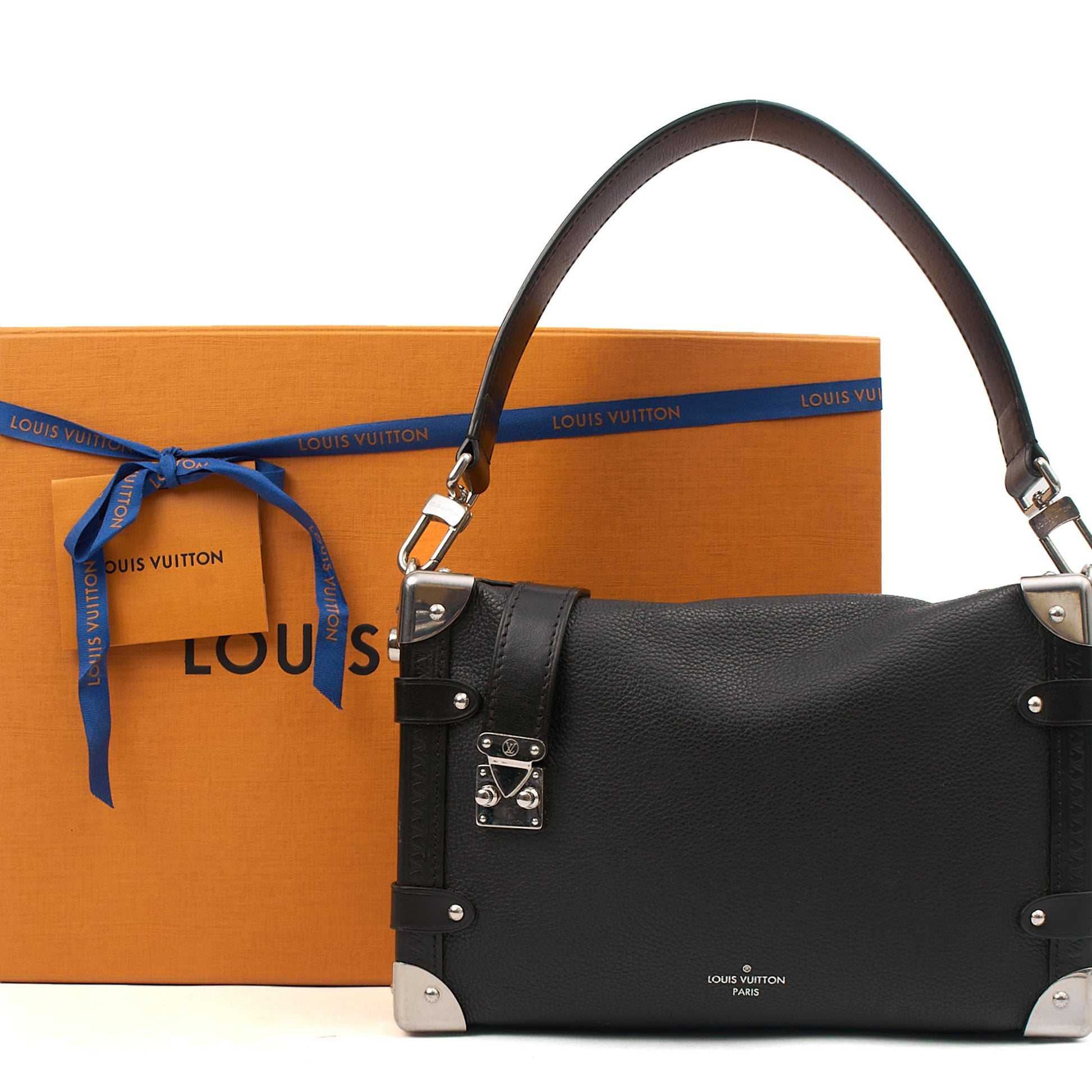 Louis Vuitton Cross Body Side Trunk PM in Black, Leather — Alternate View 13
