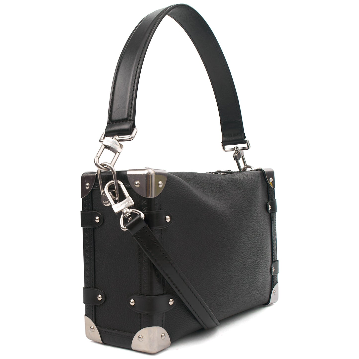 Louis Vuitton Cross Body Side Trunk PM in Black, Leather — Alternate View 16