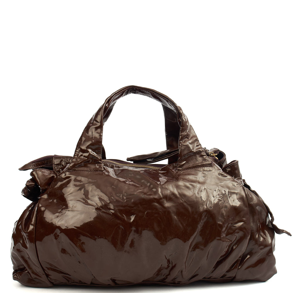 Gucci Tote Hysteria Hobo - Medium in Brown, Patent Leather — Alternate View 15