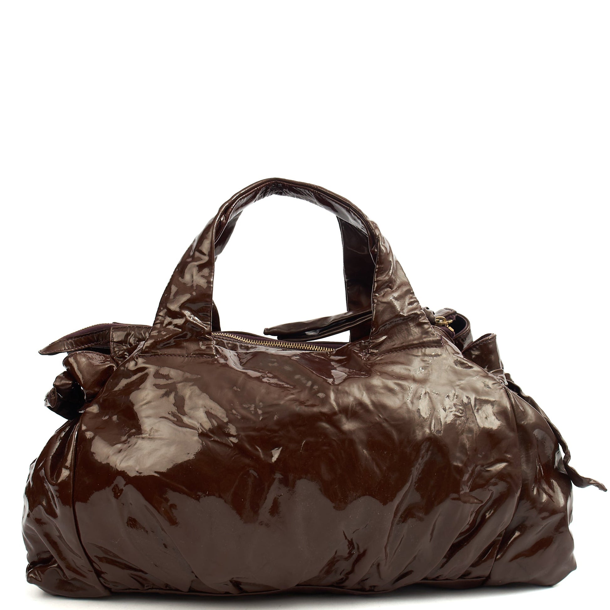 Gucci Tote Hysteria Hobo - Medium in Brown, Patent Leather — Alternate View 15