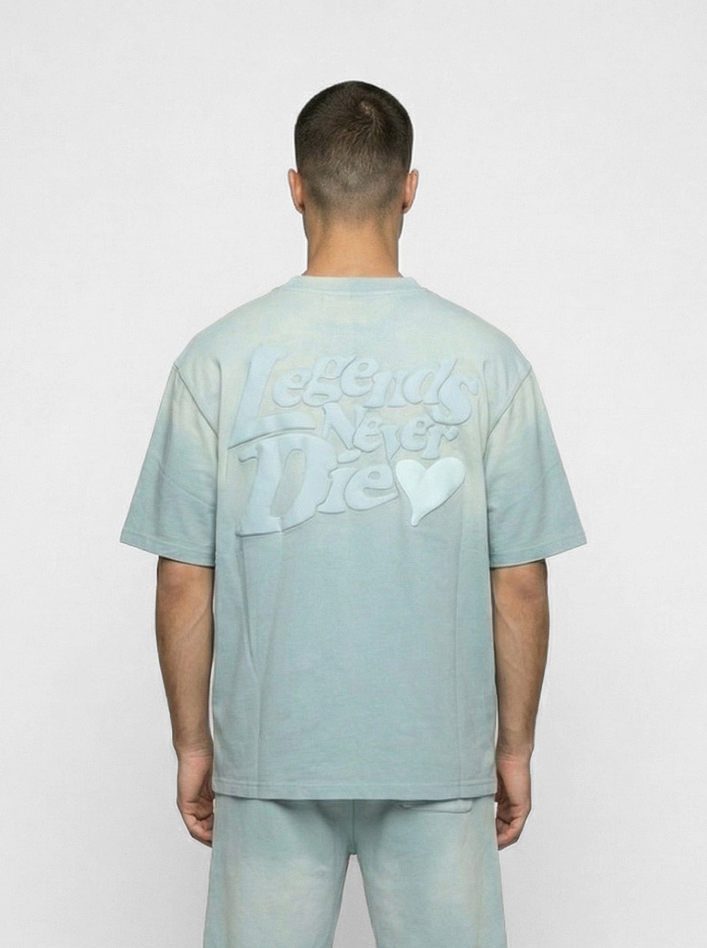 Legende Paris LND GRADIENT T-SHIRT - ICY BLUE — XS — Side View