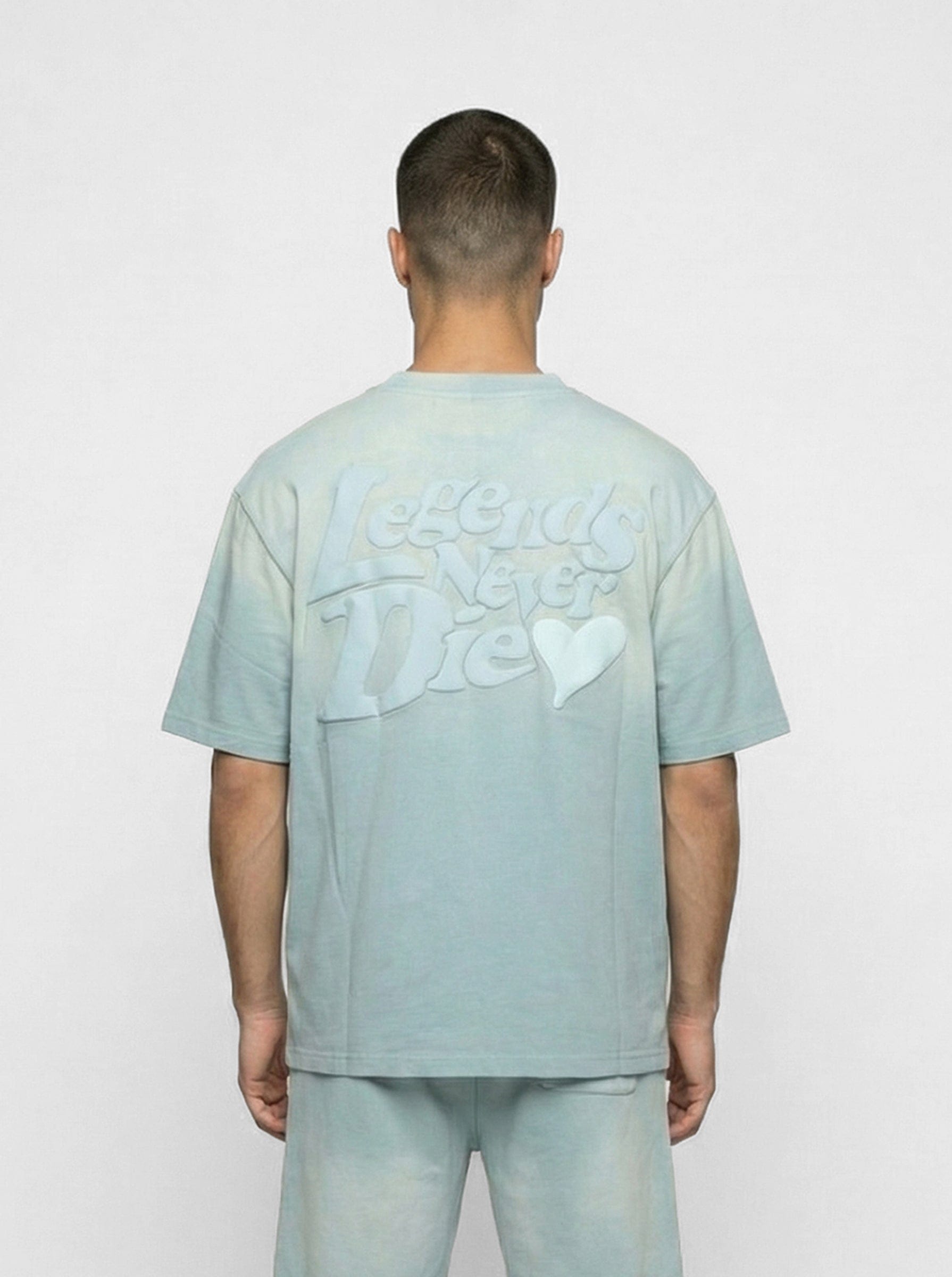 Legende Paris LND GRADIENT T-SHIRT - ICY BLUE — XS — Side View