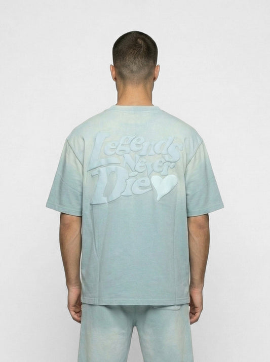 Legende Paris LND GRADIENT T-SHIRT - ICY BLUE — XS — Side View