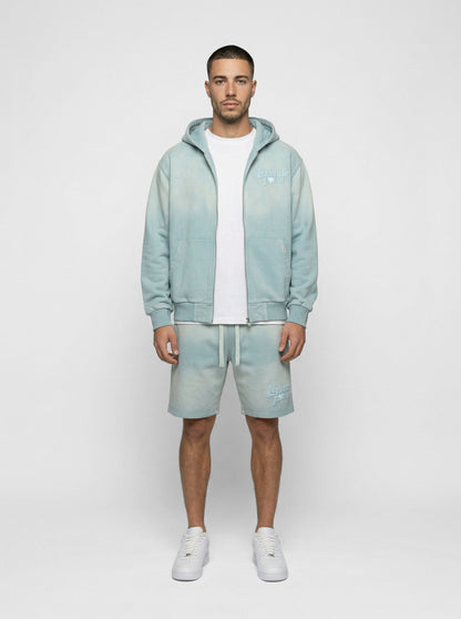 Legende Paris LND GRADIENT HOOD - ICY BLUE — XS — Top View