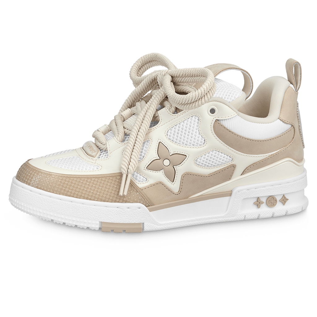 Louis Vuitton LV Skate Sneaker Beige White — UK 1 — Front View