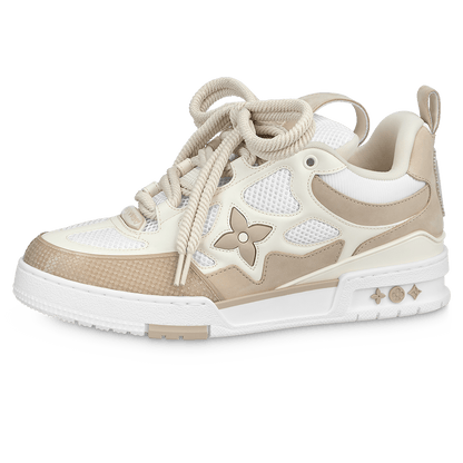 Louis Vuitton LV Skate Sneaker Beige White — UK 1 — Front View