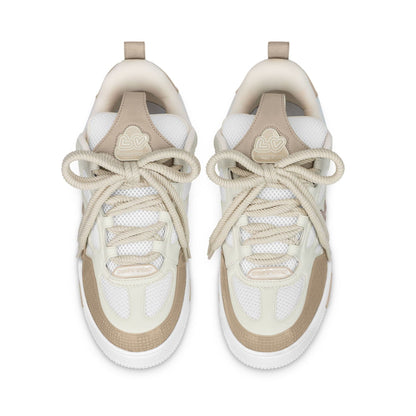 Louis Vuitton LV Skate Sneaker Beige White — UK 1 — Side View