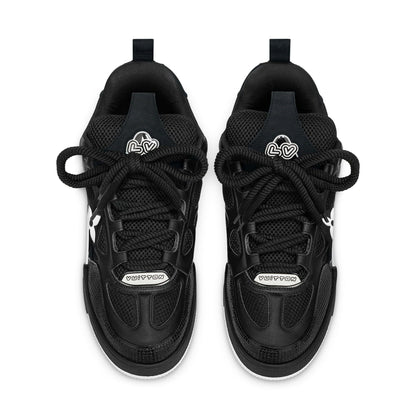 Louis Vuitton LV Skate Sneaker Black White — UK 1 — Side View