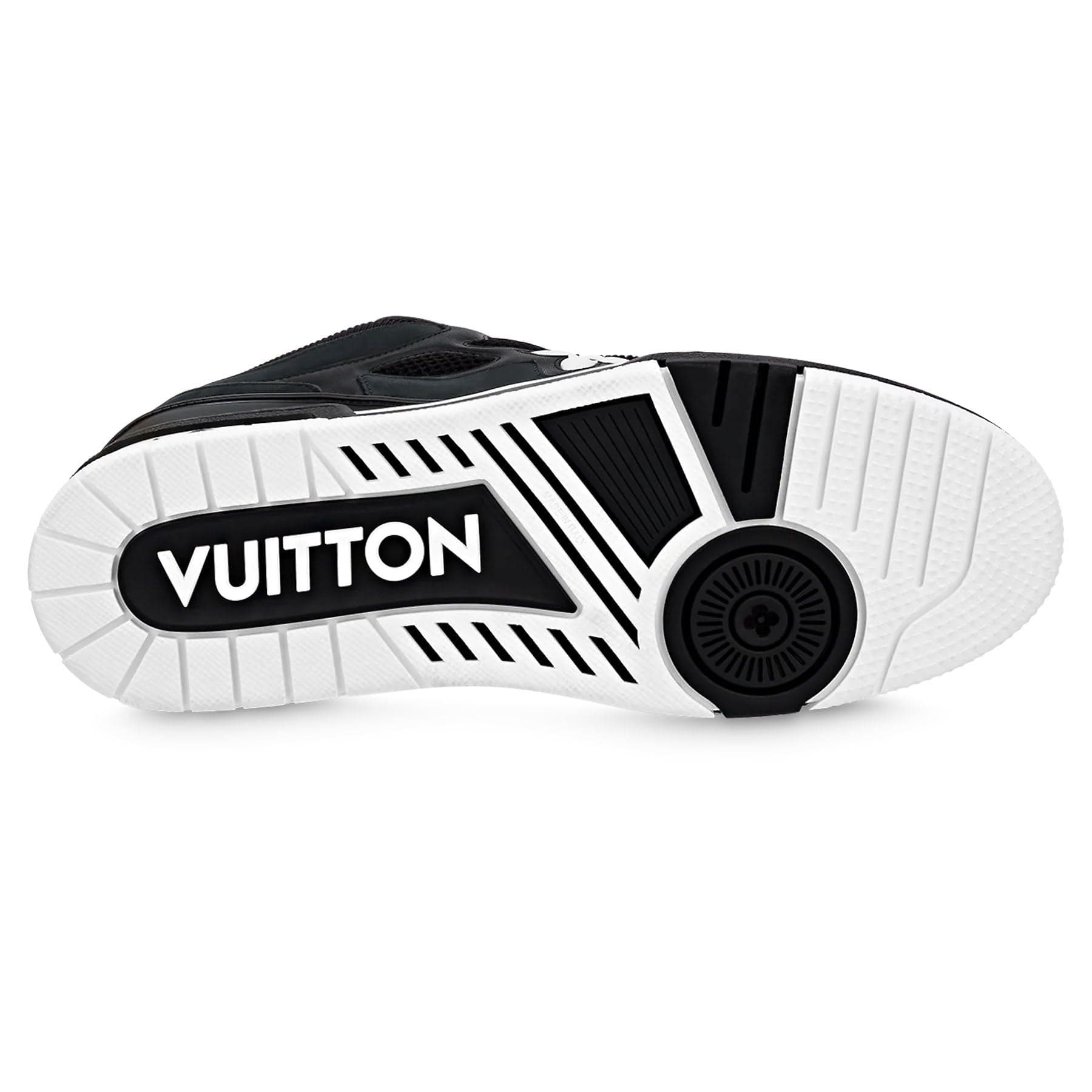 Louis Vuitton LV Skate Sneaker Black White — UK 1 — Top View