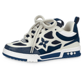 Louis Vuitton LV Skate Sneaker Marine White — UK 1 — Front View