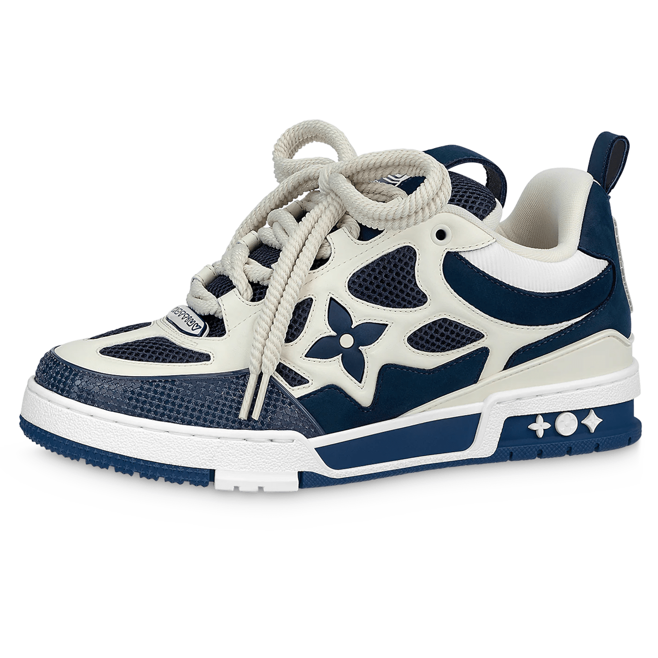 Louis Vuitton LV Skate Sneaker Marine White — UK 1 — Front View