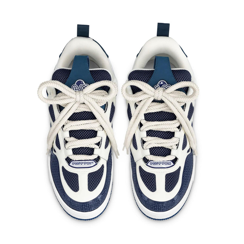 Louis Vuitton LV Skate Sneaker Marine White — UK 1 — Side View