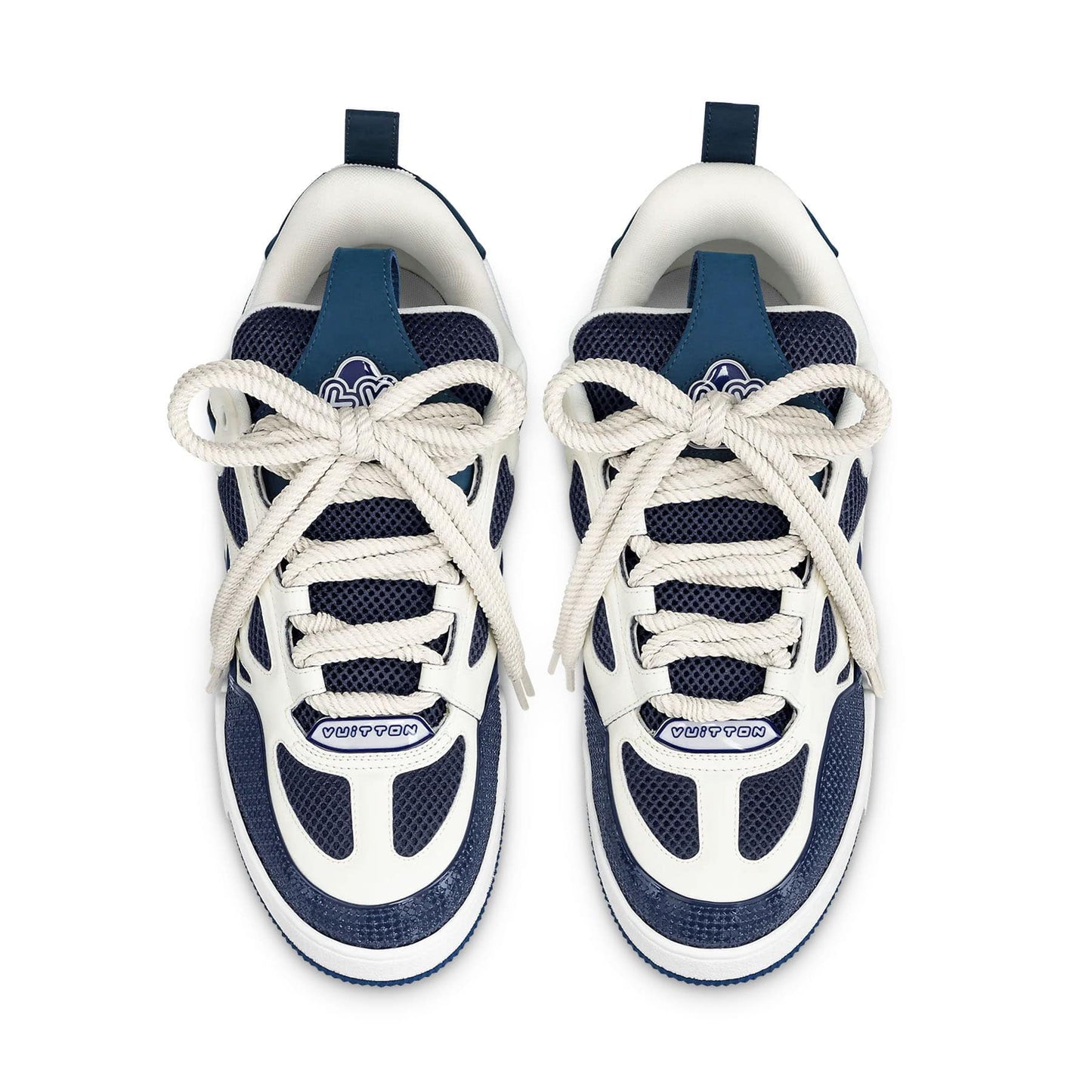 Louis Vuitton LV Skate Sneaker Marine White — UK 1 — Side View