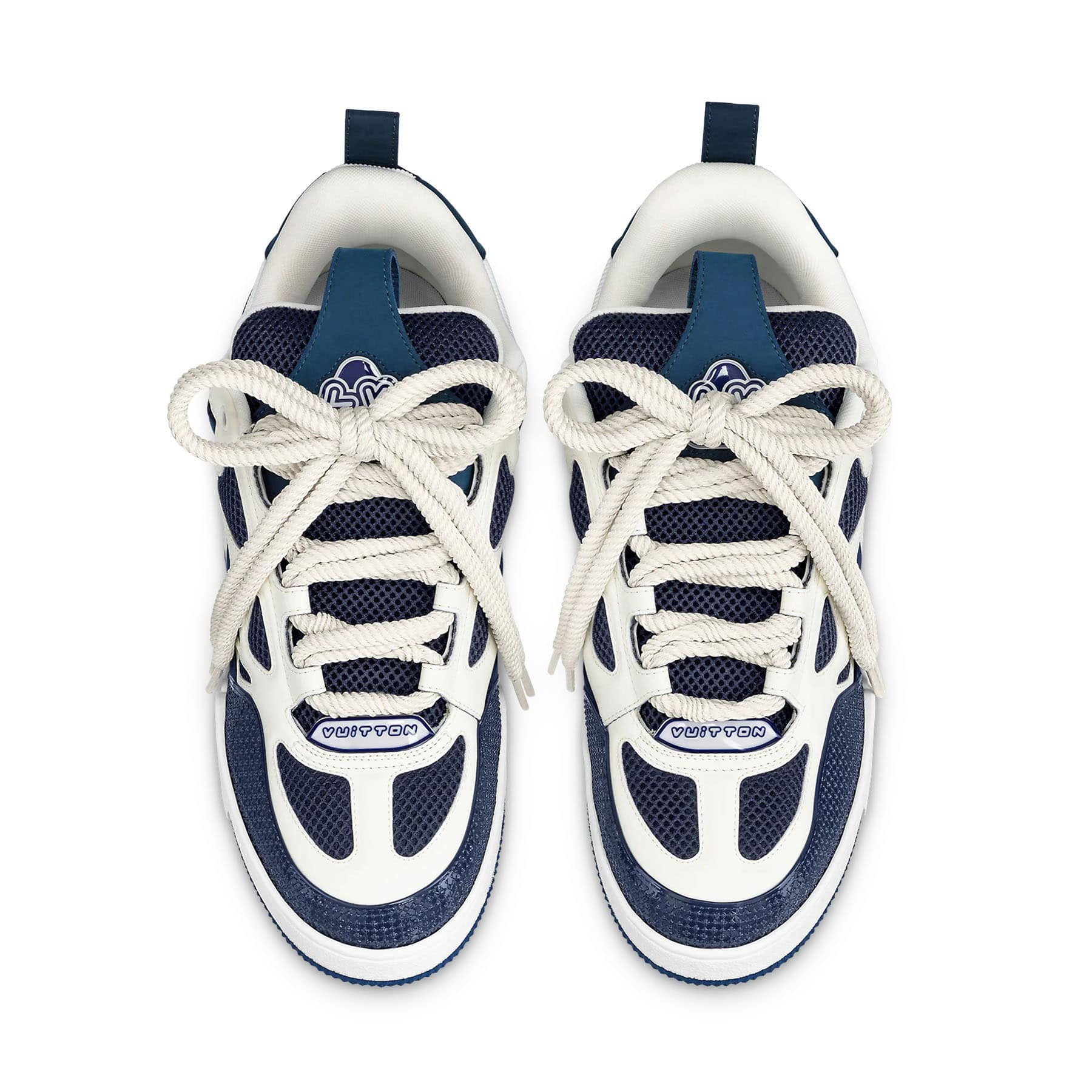 Louis Vuitton LV Skate Sneaker Marine White — UK 1 — Side View
